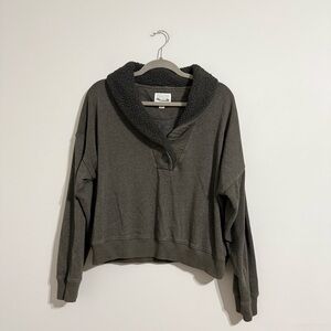 American Eagle Outfitters Dark Gray Sweatshirt